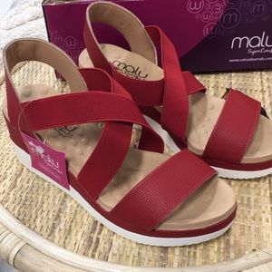 🌹Malu super comfortable bubble system red sandals🌹